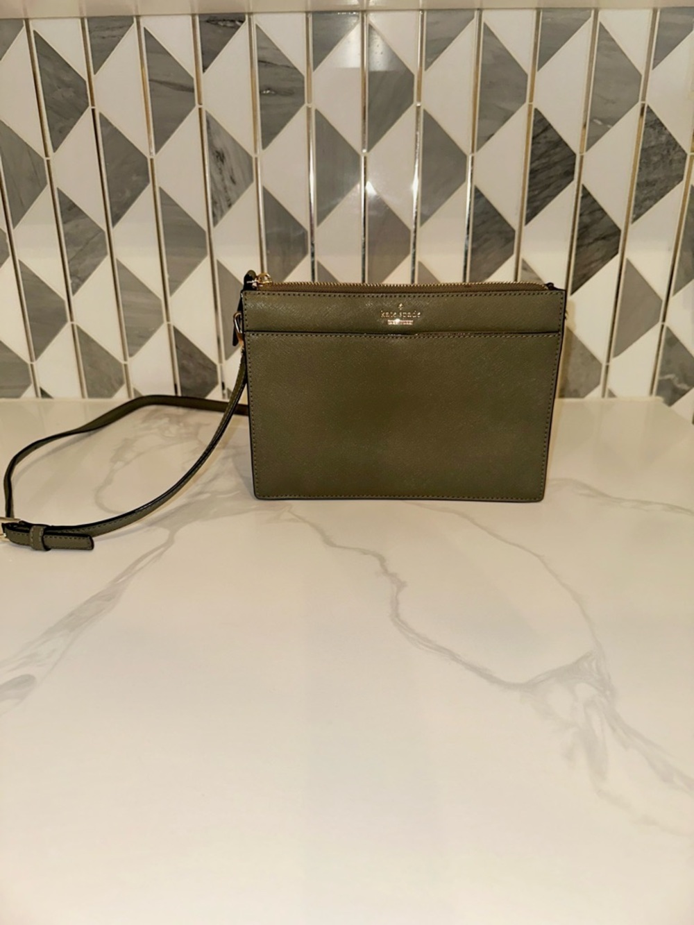 Kate Spade Cameron Street Clarise Crossbody Bag in Olive Green